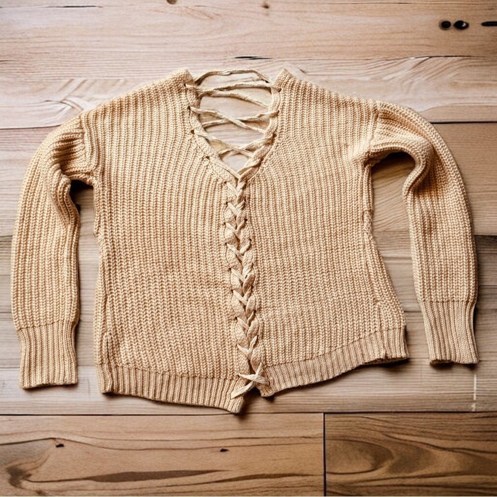 American Rag Sweater Lace‎ Up Back - Picture 7 of 9